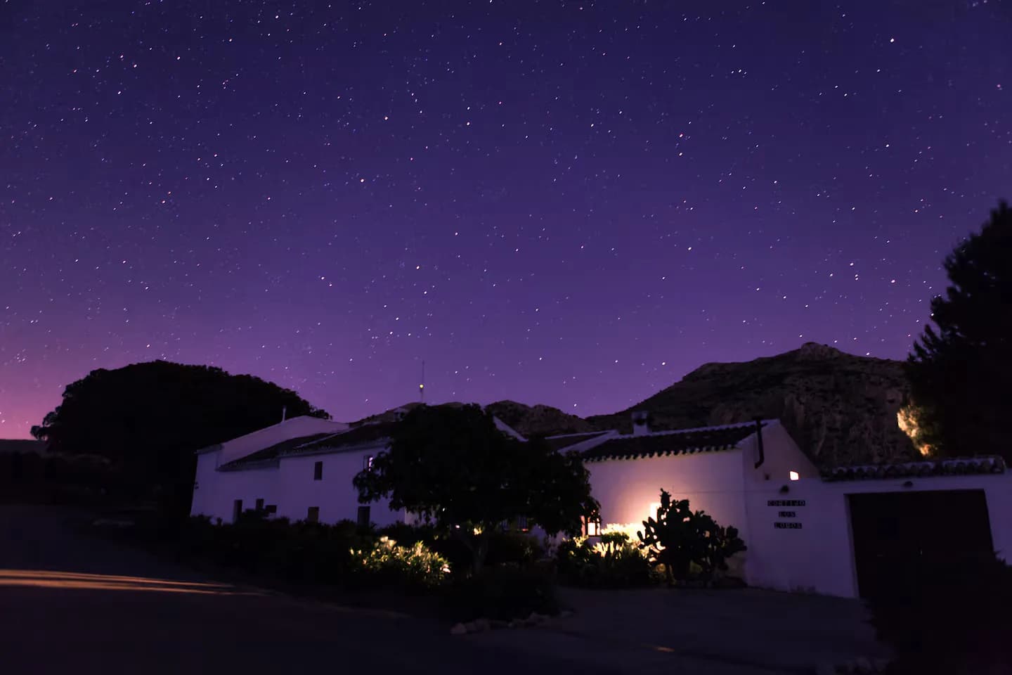 No light pollution makes for beautiful starry nights