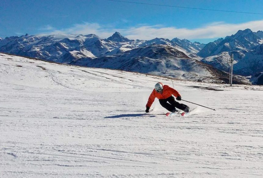 skiing in the Sierra Nevada mountains in Andalucia Spain
